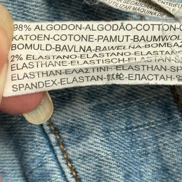 Mossimo Dutti Jeans women’s 8” Rise Embellished  Pockets Size 32 Us EU 42 Flawed - Picture 10 of 12